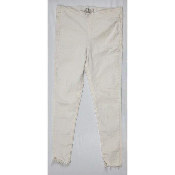 Free People FP White Pull Up Pants Womens 28W 6155-16515125‎ - Picture 1 of 8